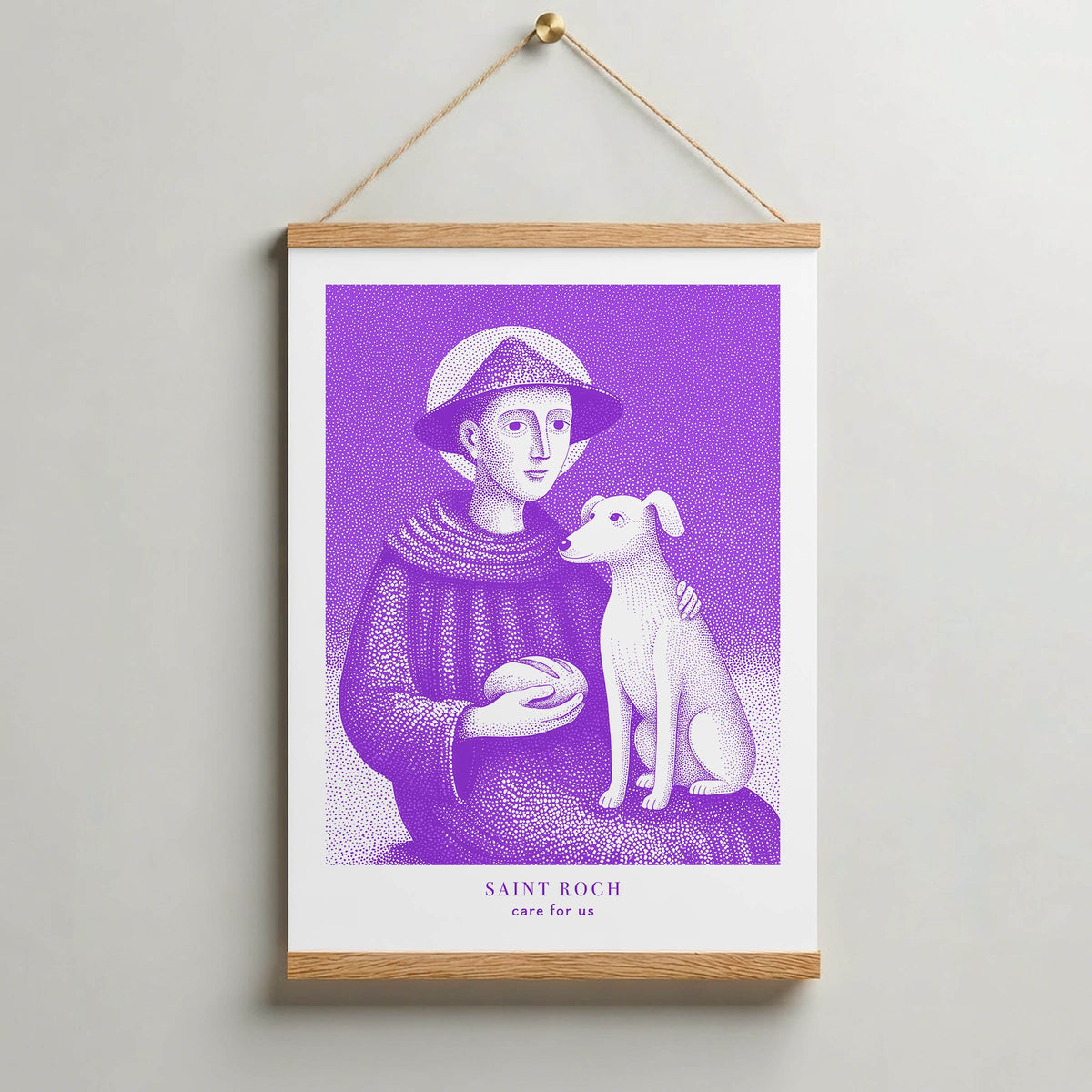 Purple St Roch Art Print gallery 7