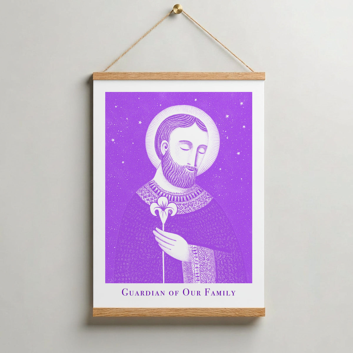 Purple St Joseph Art Print gallery 7