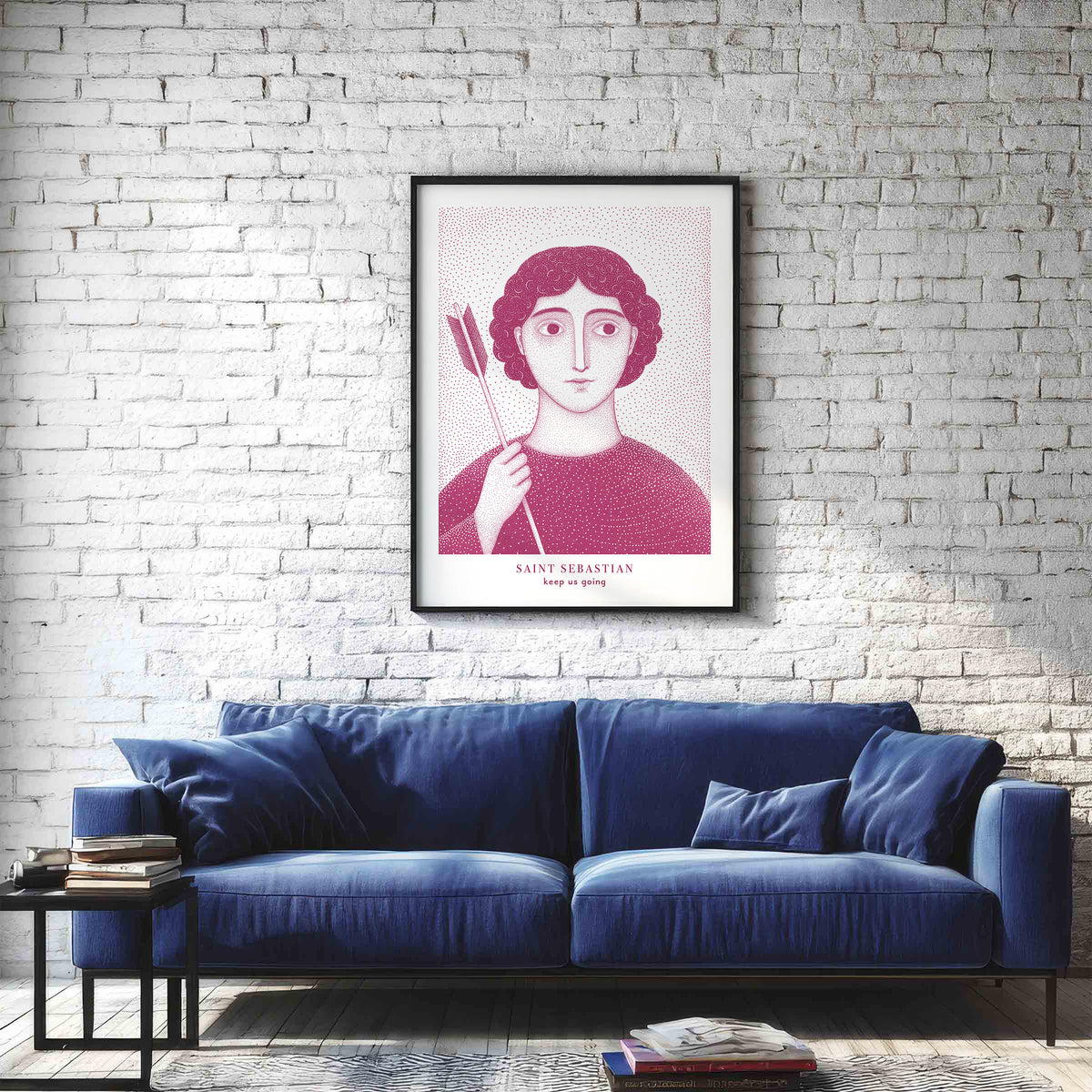 Pink St Sebastian Art Print gallery 2