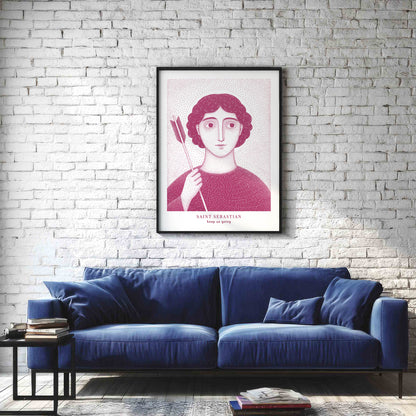 Pink St Sebastian Art Print gallery 2