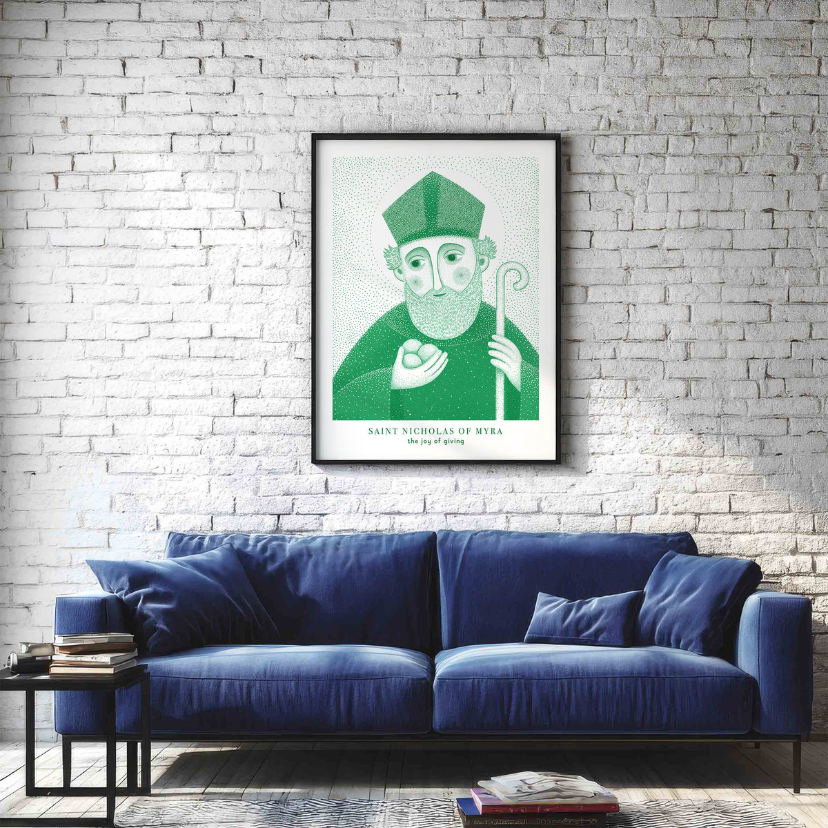 Green St Nicholas of Myra Art Print gallery 2