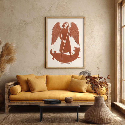 Terracotta St Raphael the Archangel Art Print gallery 4