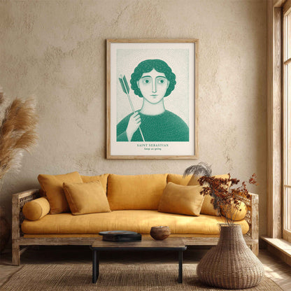 Teal St Sebastian Art Print gallery 4