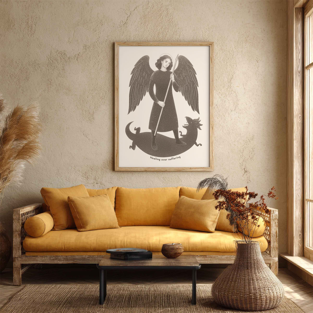Brown St Raphael the Archangel Art Print gallery 5