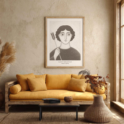 Brown St Sebastian Art Print gallery 4