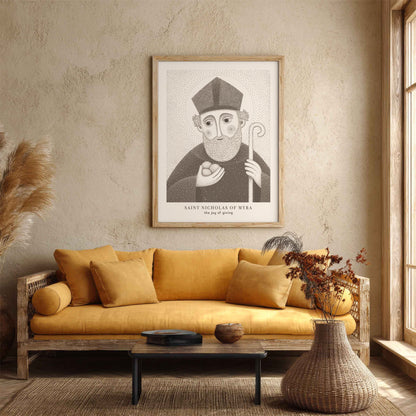 Brown St Nicholas of Myra Art Print gallery 4