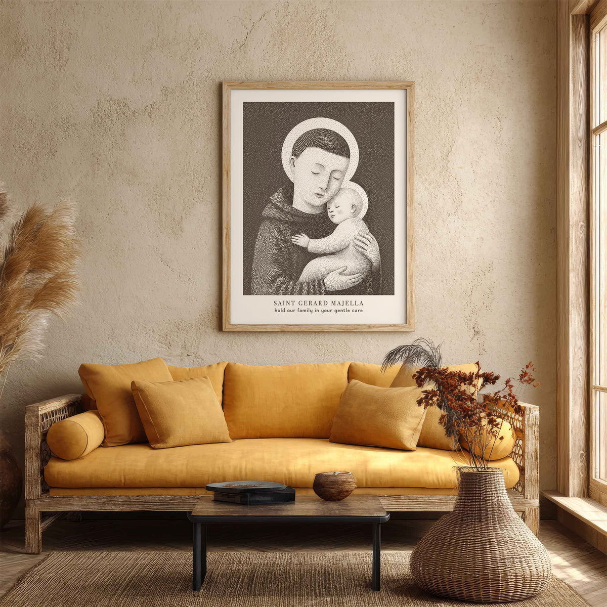 Brown St Gerard Majella Art Print gallery 4