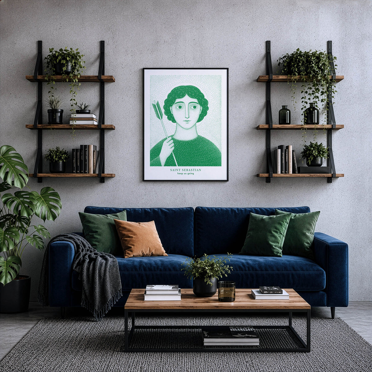 Green St Sebastian Art Print gallery 3