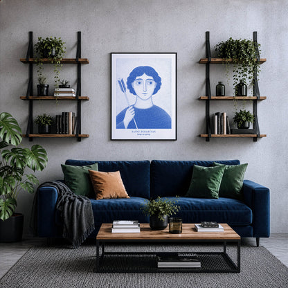 Blue St Sebastian Art Print gallery 3