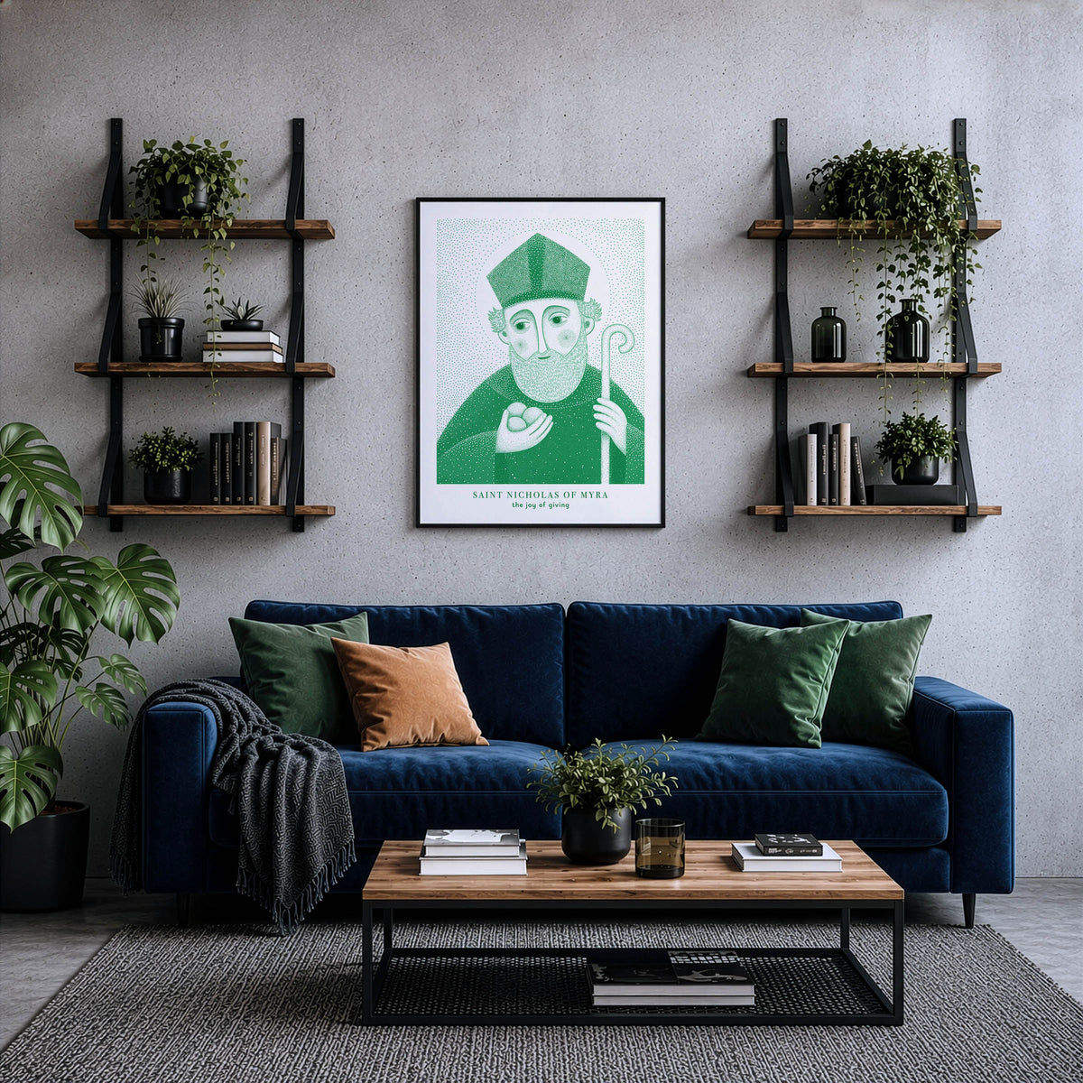 Green St Nicholas of Myra Art Print gallery 3