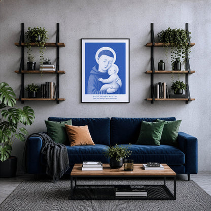 Blue St Gerard Majella Art Print gallery 3