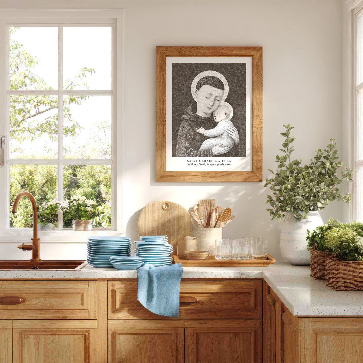 Brown St Gerard Majella Art Print gallery 5