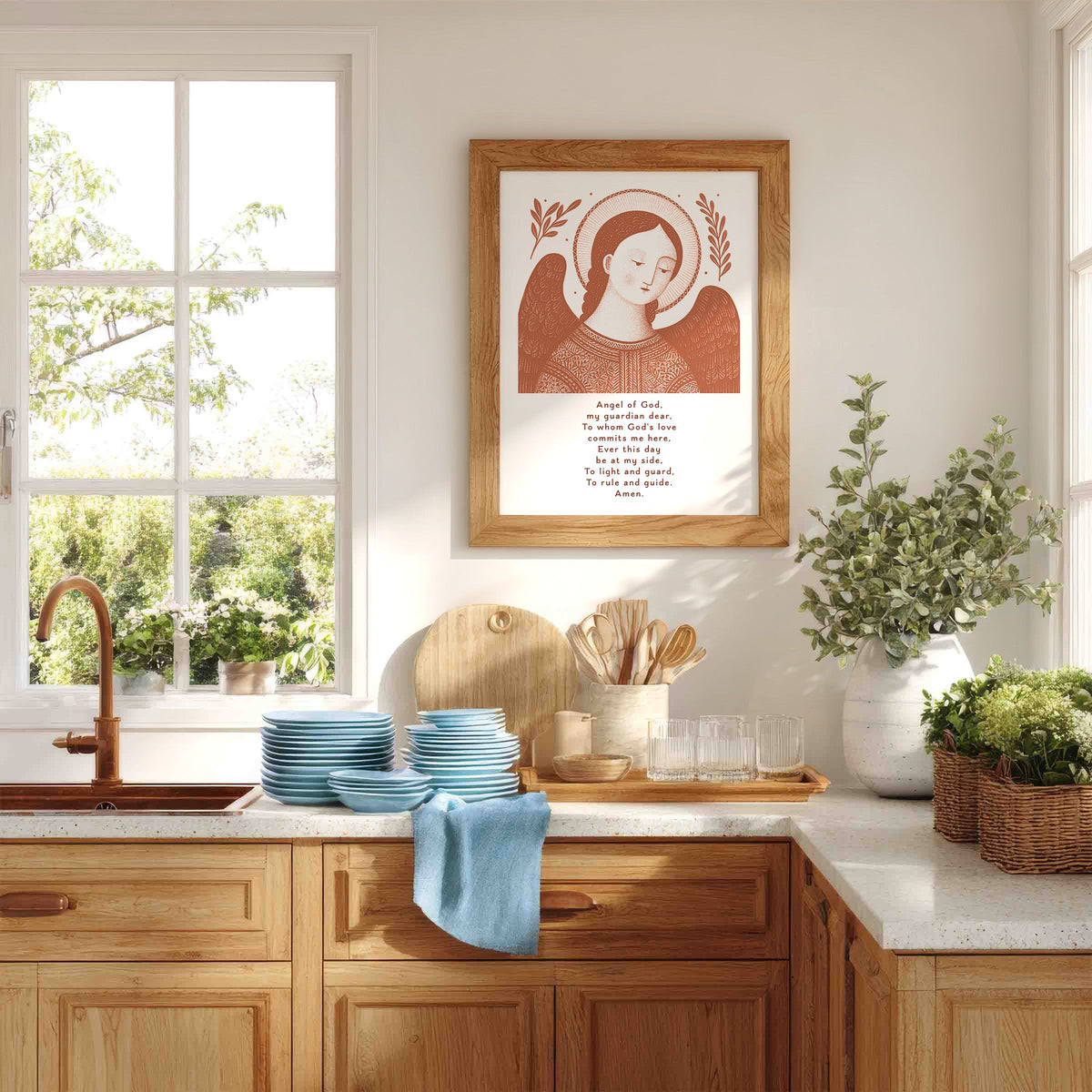 Terracotta Guardian Angel for Boys Art Print gallery 3
