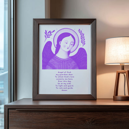 Guardian Angel for Boys Art Print - Purple interior mockup 09 - p_22_boy_0006_Layer 4