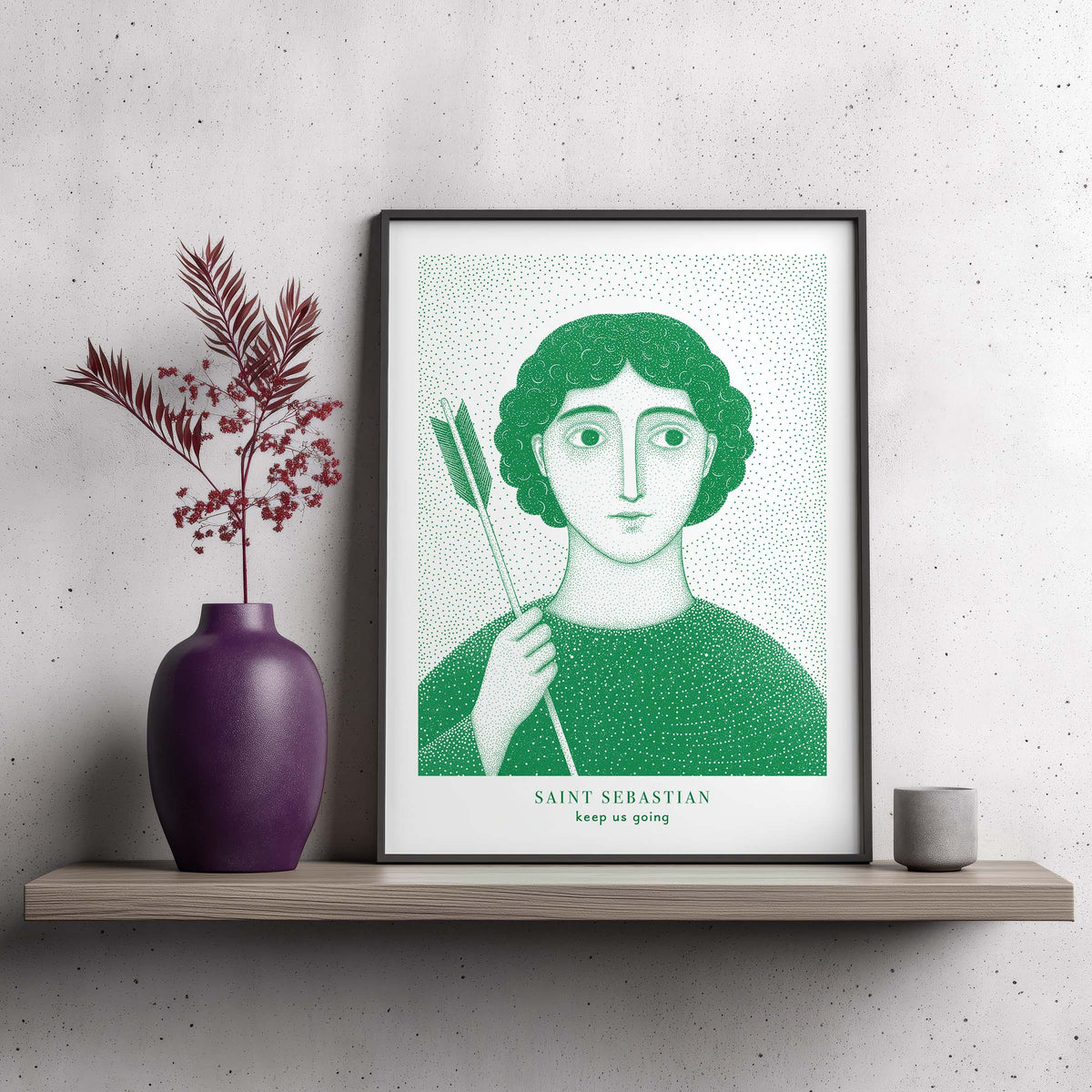 Green St Sebastian Art Print gallery 4