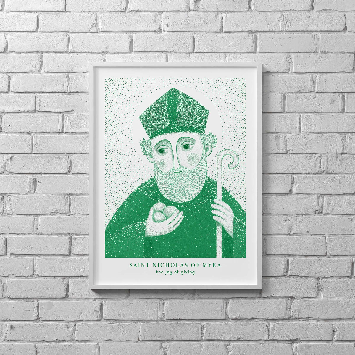 Green St Nicholas of Myra Art Print gallery 5