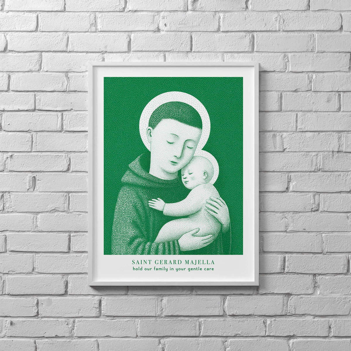 Green St Gerard Majella Art Print gallery 5
