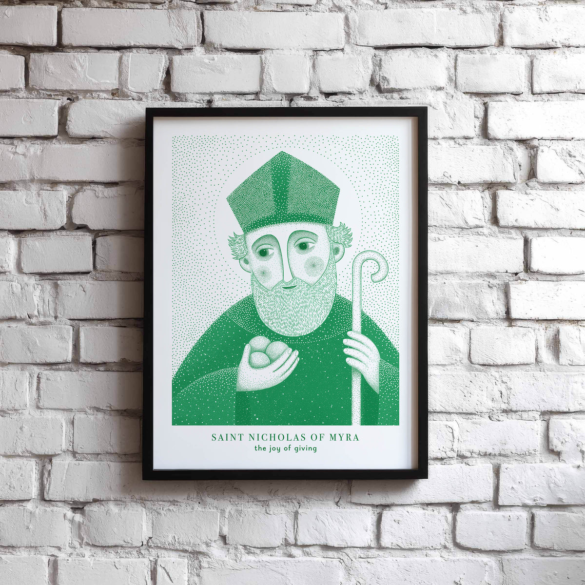 Green St Nicholas of Myra Art Print gallery 6