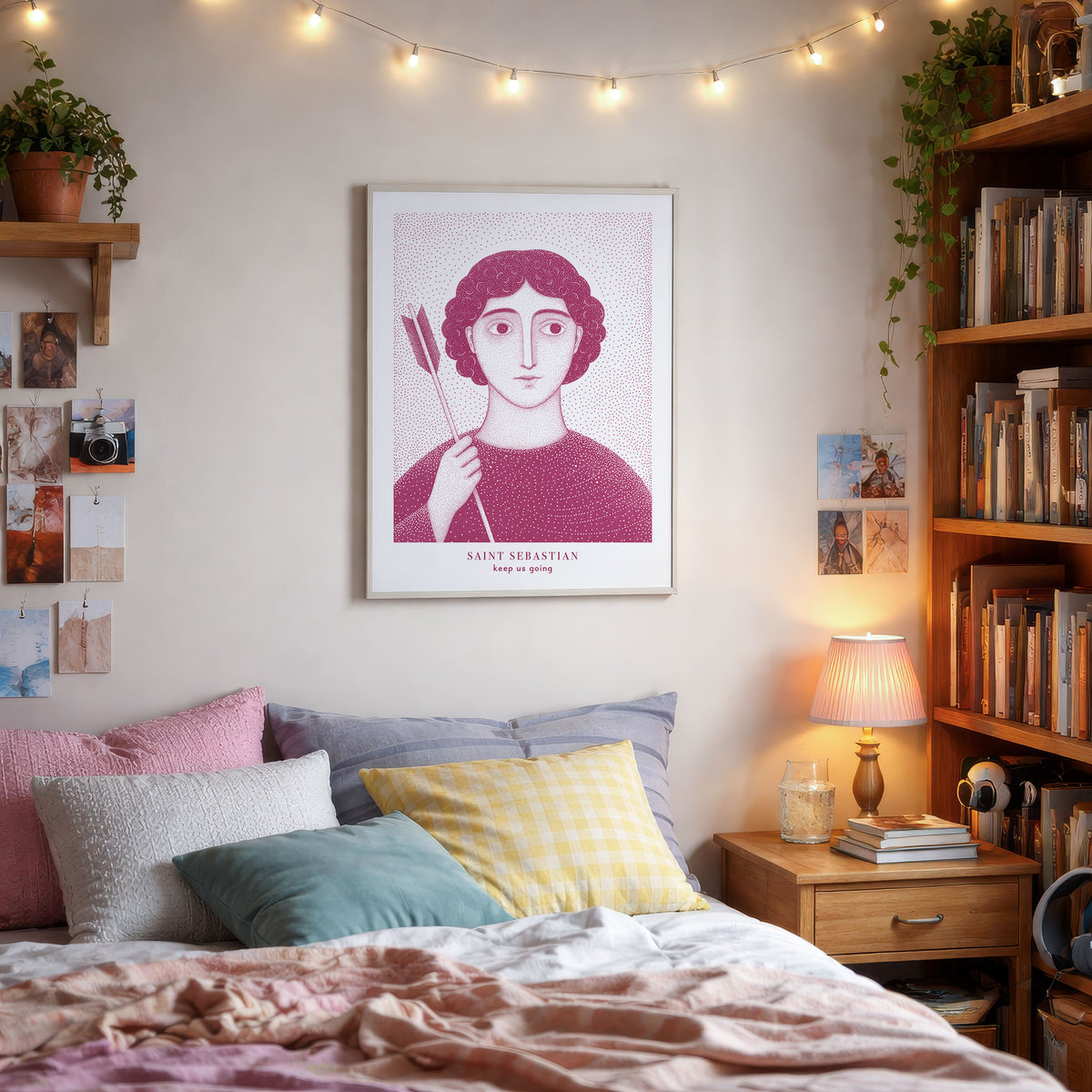 Pink St Sebastian Art Print gallery 5