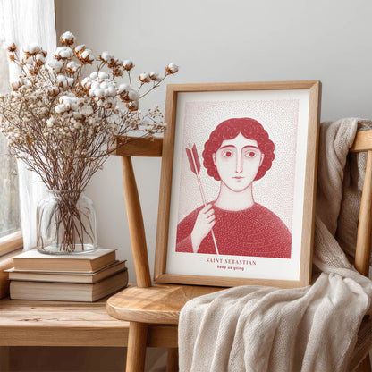Red St Sebastian Art Print gallery 1