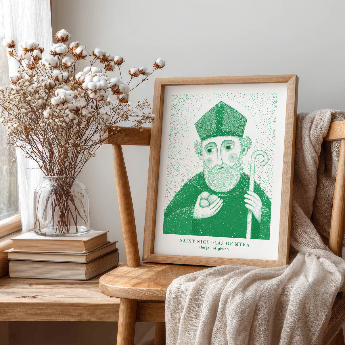 Green St Nicholas of Myra Art Print gallery 1