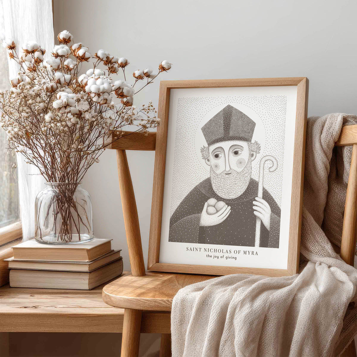 Brown St Nicholas of Myra Art Print gallery 1
