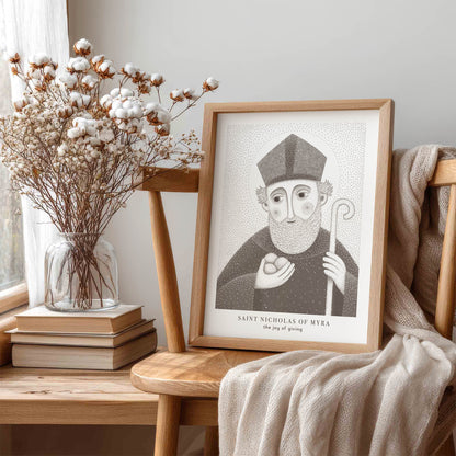 Brown St Nicholas of Myra Art Print gallery 1