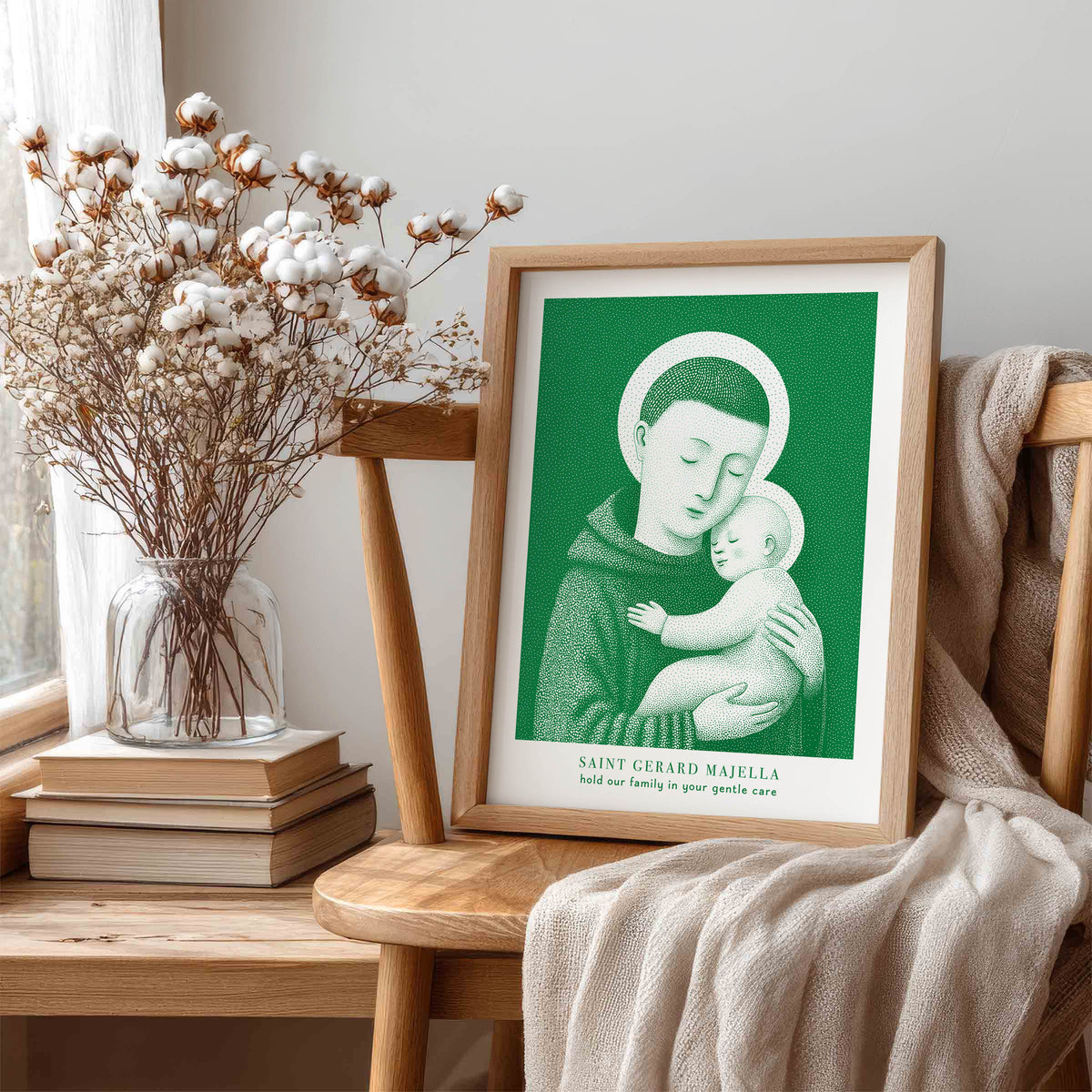 Green St Gerard Majella Art Print gallery 1
