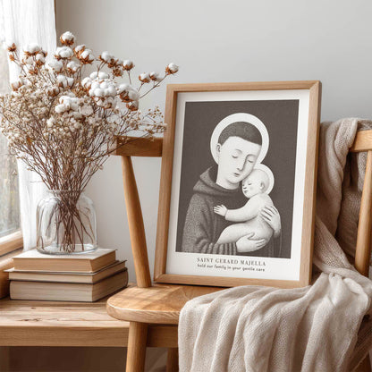 Brown St Gerard Majella Art Print gallery 1