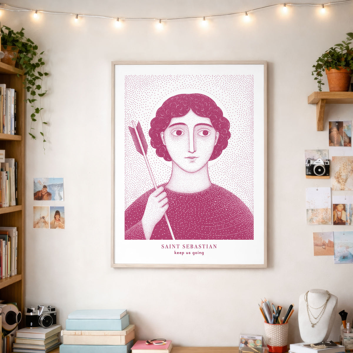 Pink St Sebastian Art Print gallery 6