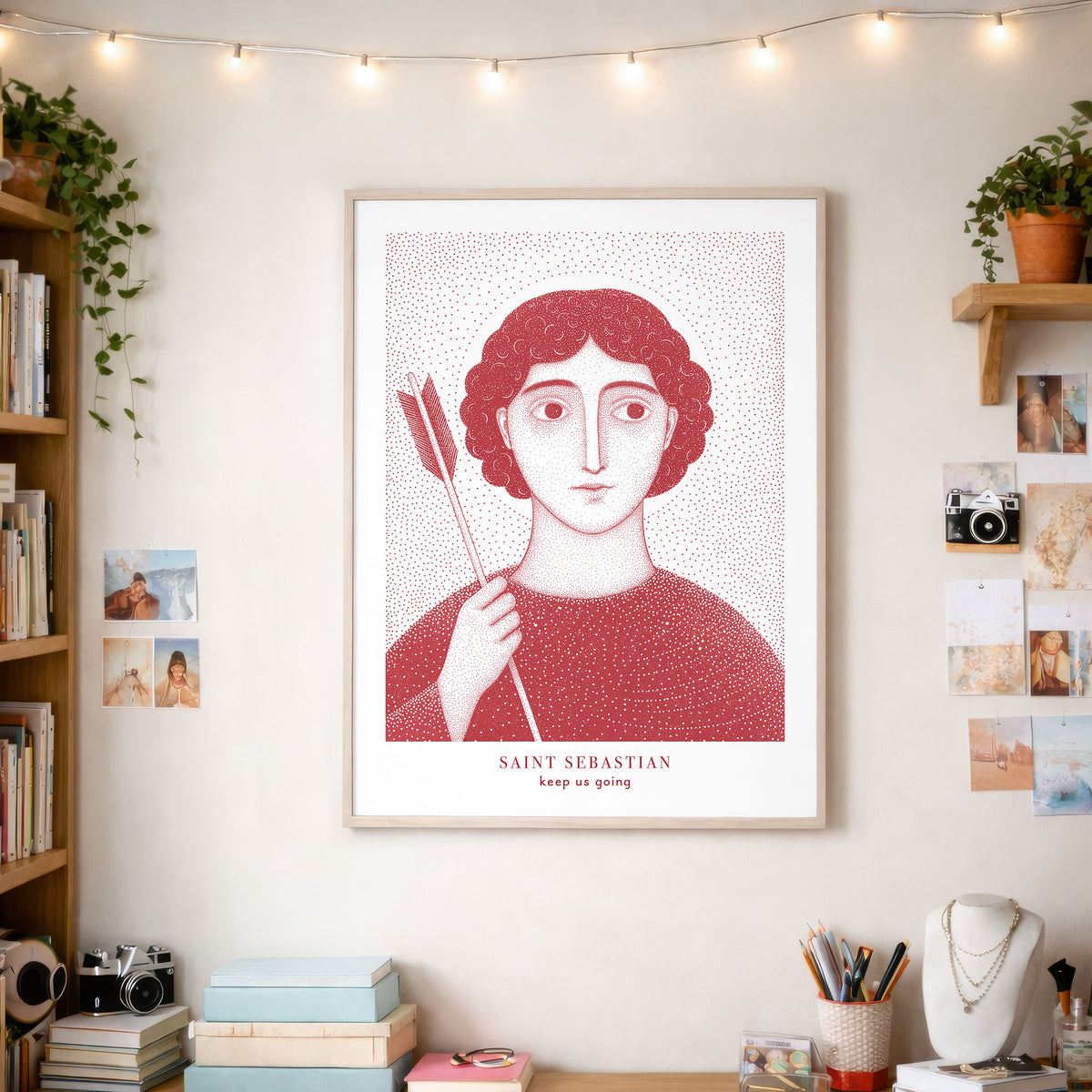 Red St Sebastian Art Print gallery 5