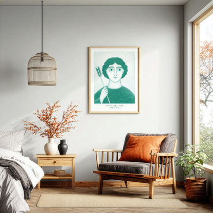 Teal St Sebastian Art Print gallery 7