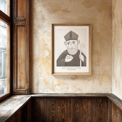 Brown St Nicholas of Myra Art Print gallery 6