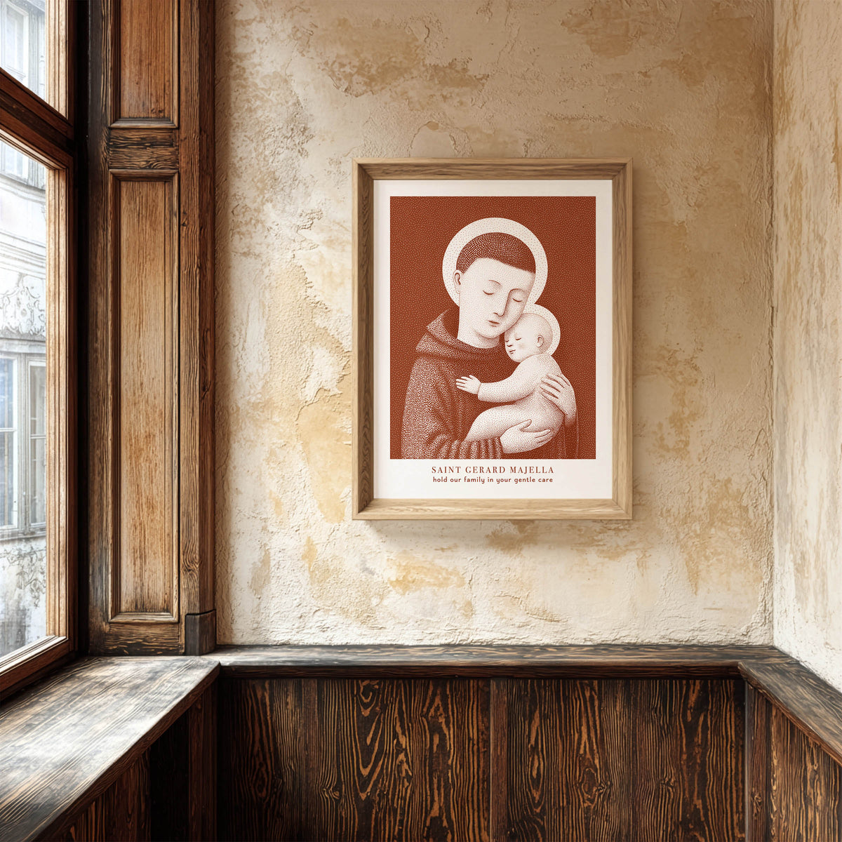 Terracotta St Gerard Majella Art Print gallery 5