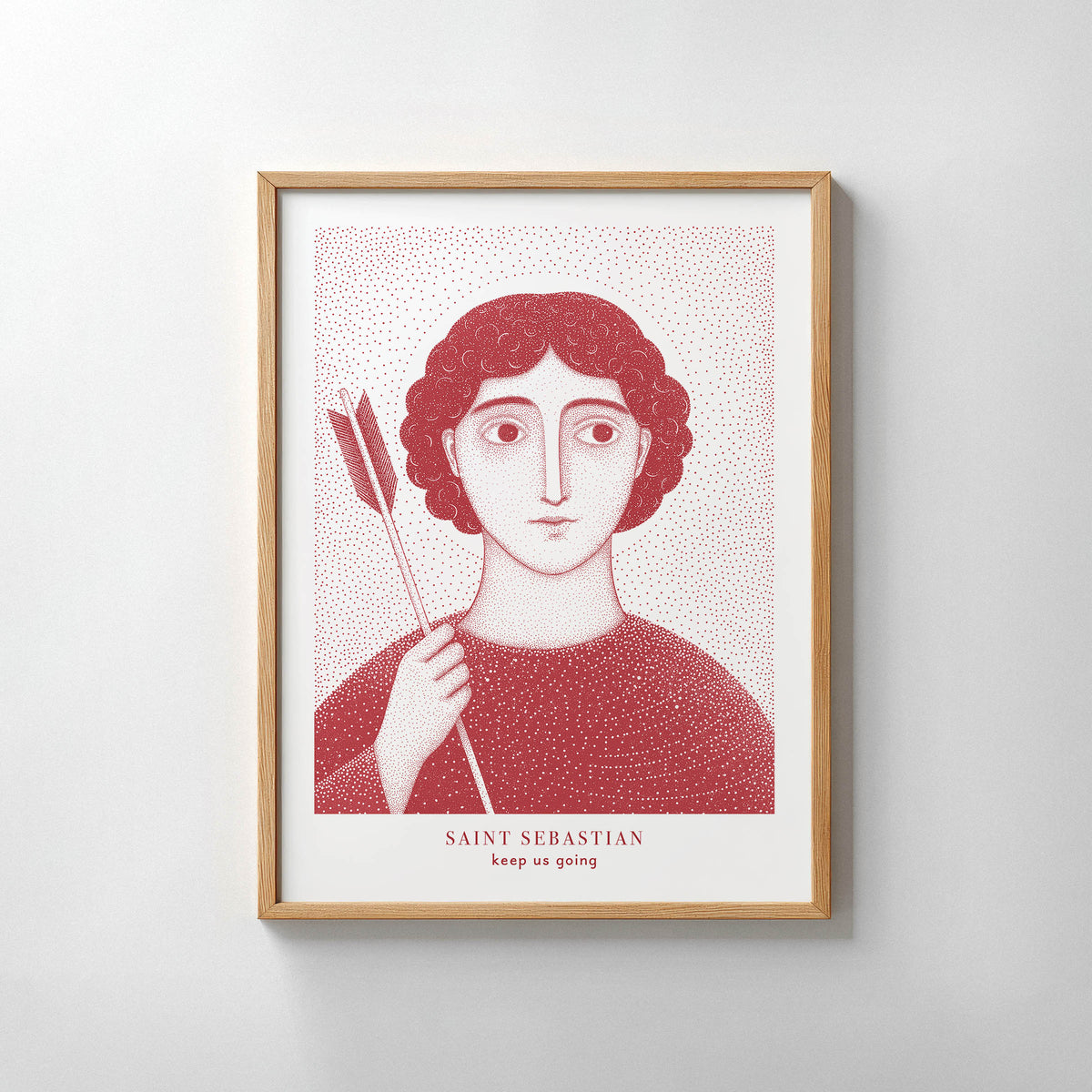Red St Sebastian Art Print gallery 6