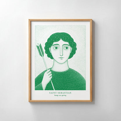 Green St Sebastian Art Print gallery 7