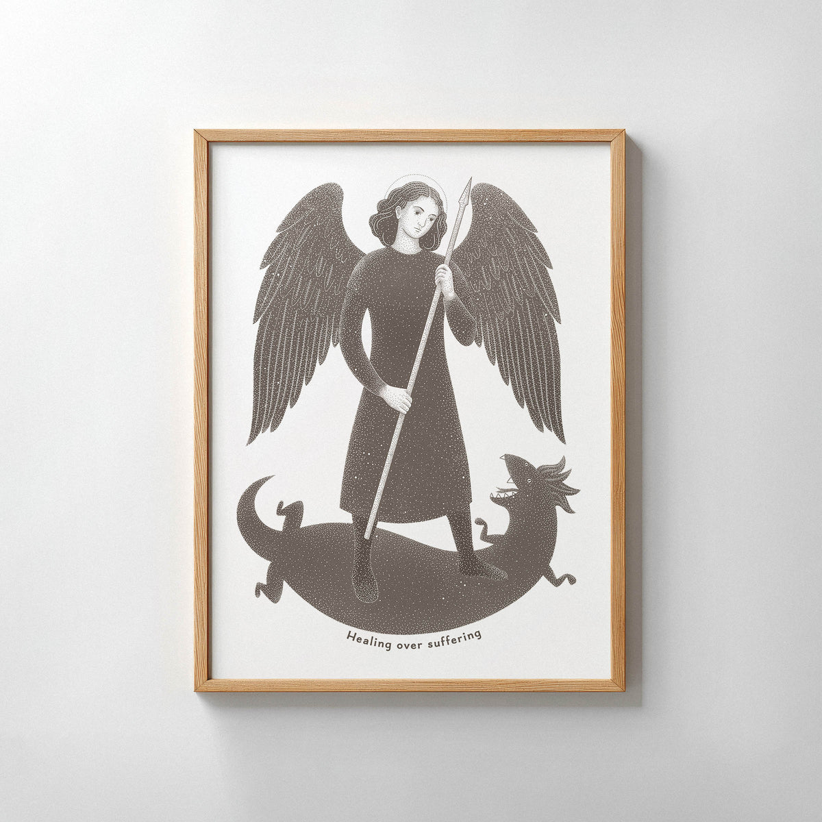 Brown St Raphael the Archangel Art Print gallery 8