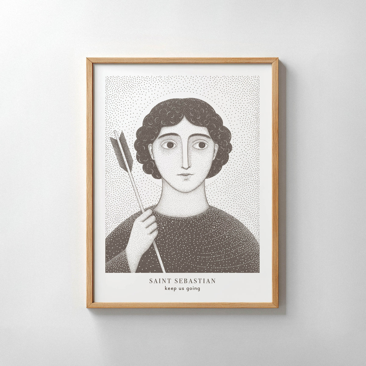 Brown St Sebastian Art Print gallery 7