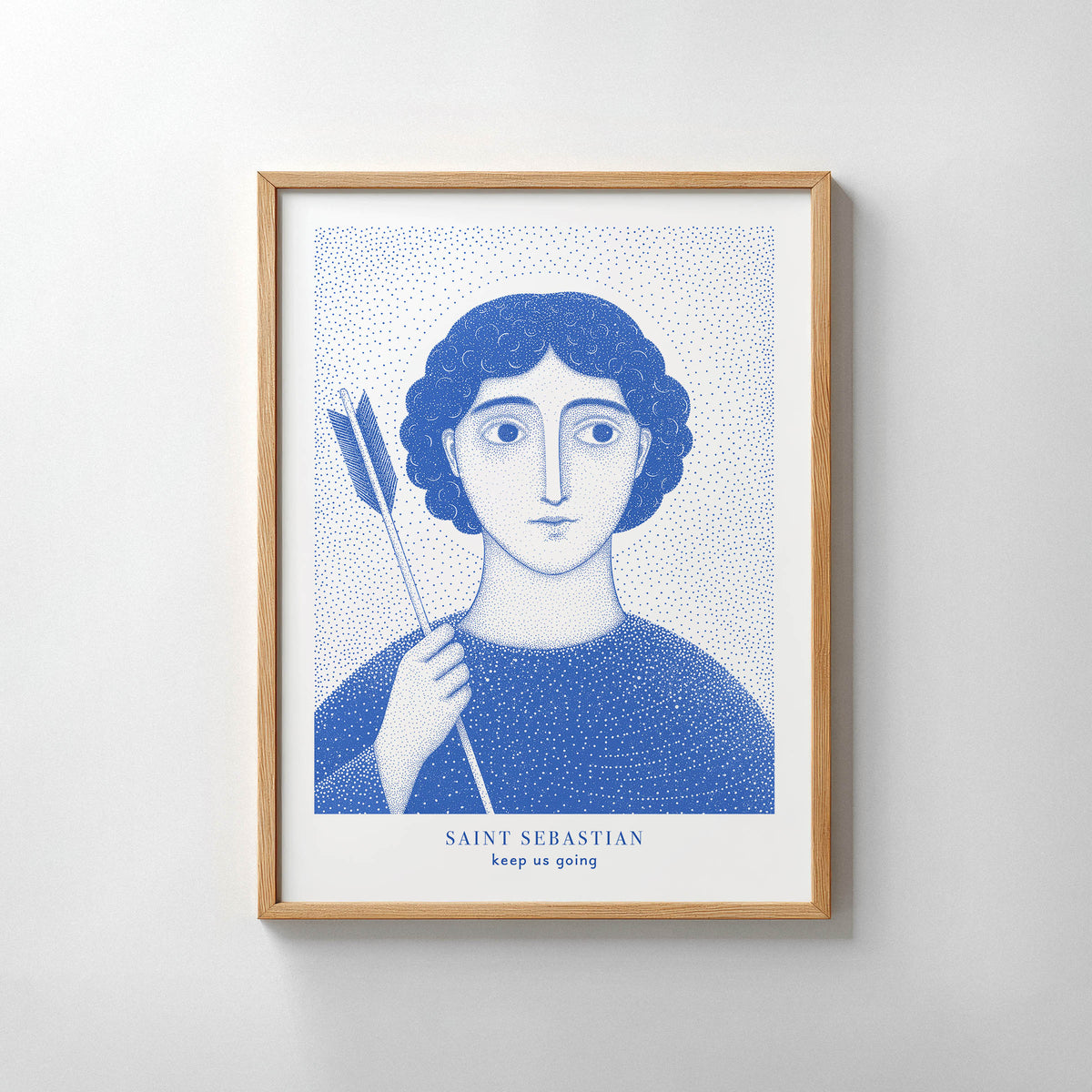 Blue St Sebastian Art Print gallery 6