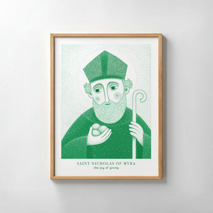 Green St Nicholas of Myra Art Print gallery 7