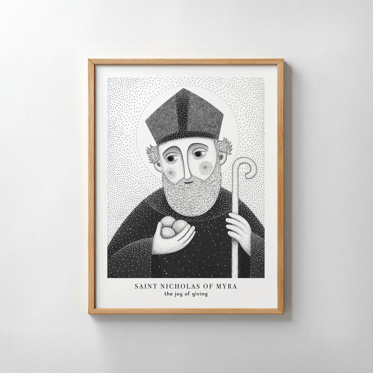 Black St Nicholas of Myra Art Print gallery 7