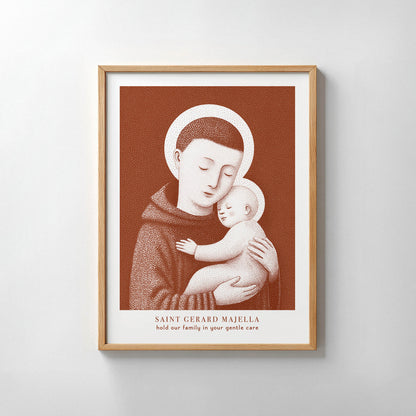 Terracotta St Gerard Majella Art Print gallery 6