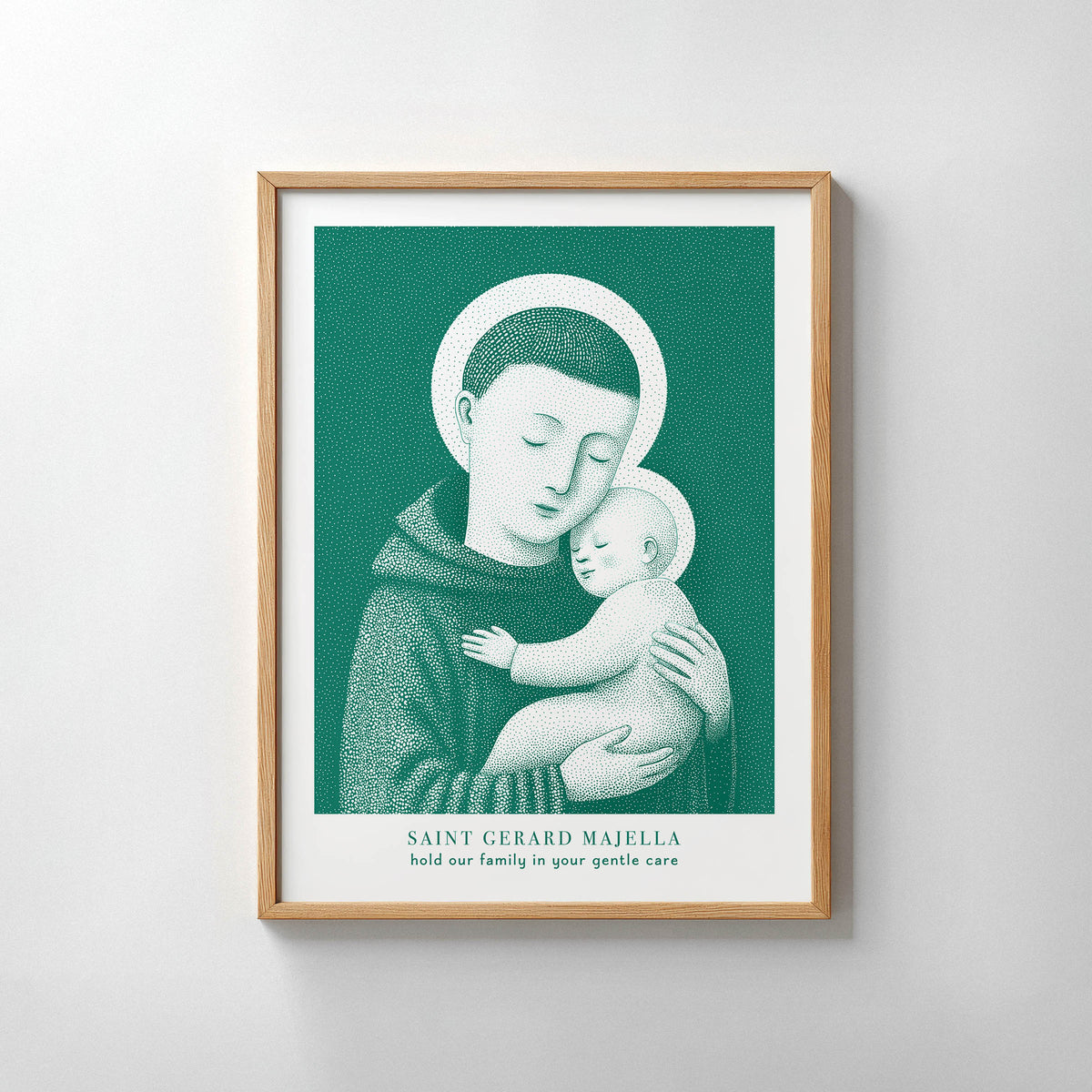 Teal St Gerard Majella Art Print gallery 8