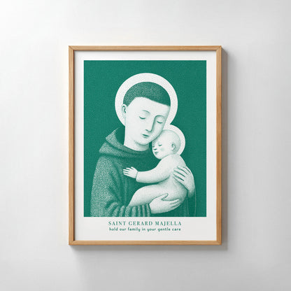 Teal St Gerard Majella Art Print gallery 8
