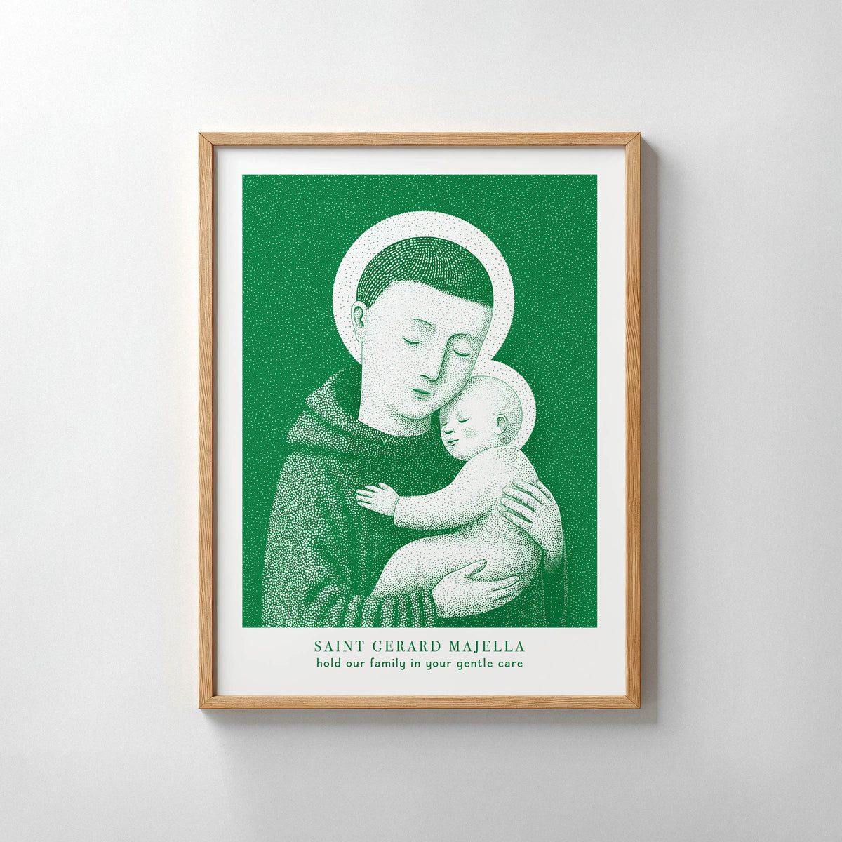 Green St Gerard Majella Art Print gallery 7