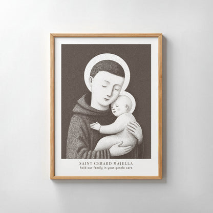 Brown St Gerard Majella Art Print gallery 7