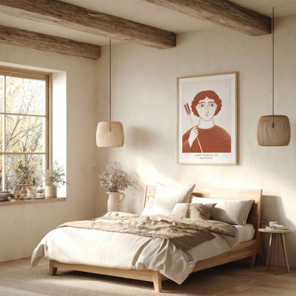 Terracotta St Sebastian Art Print gallery 7
