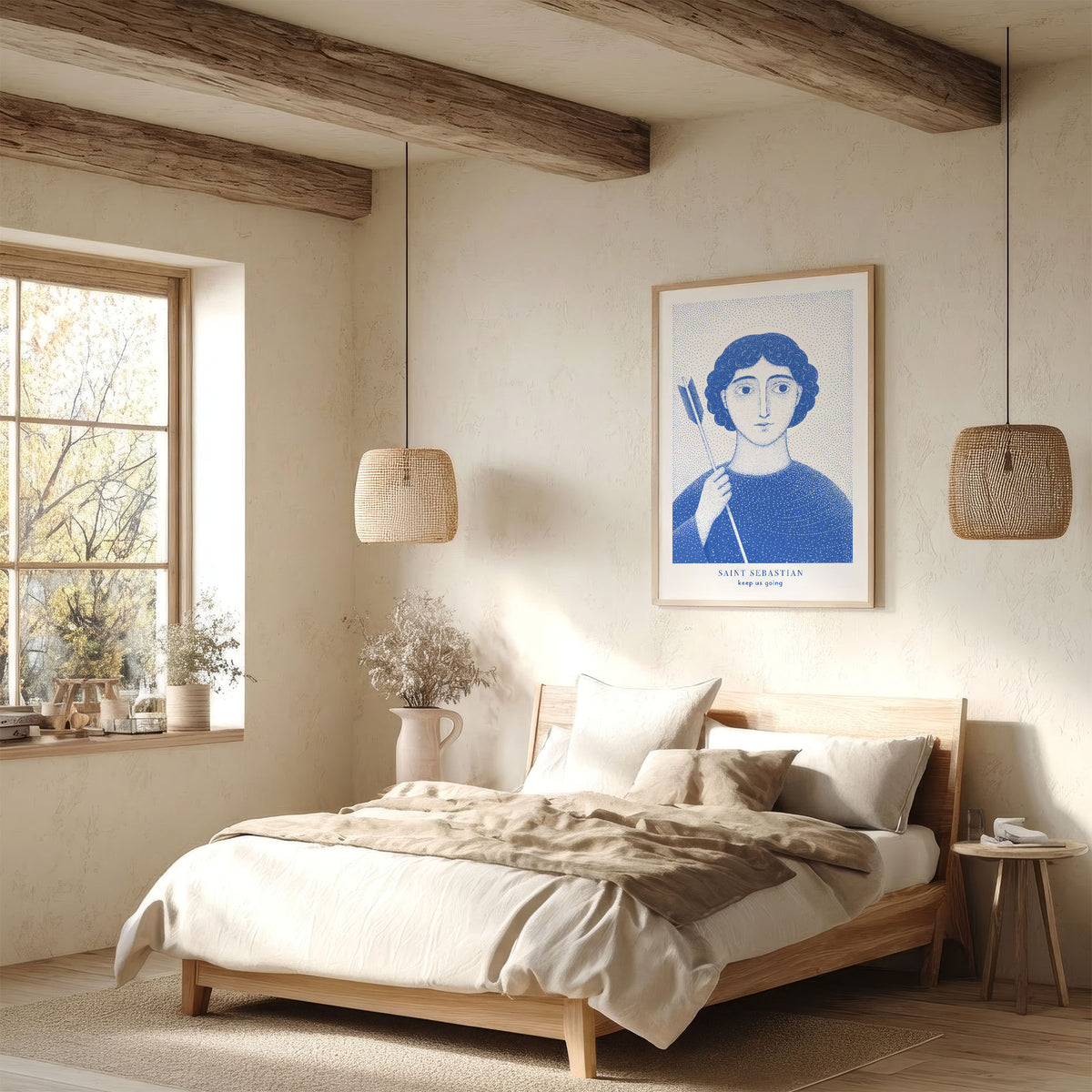 Blue St Sebastian Art Print gallery 7
