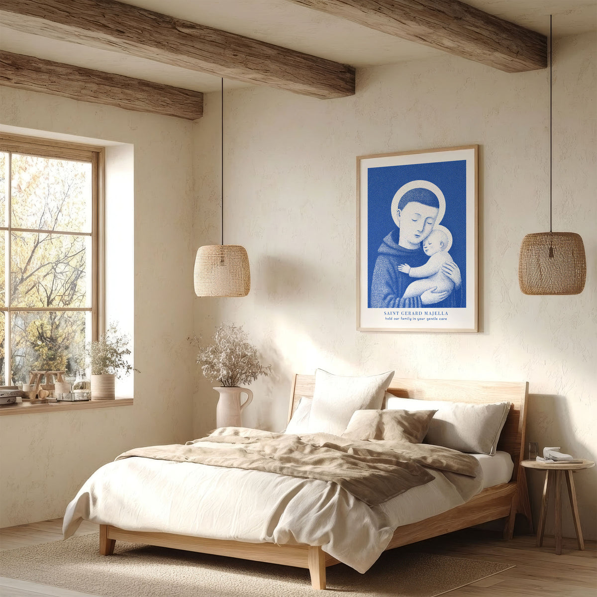 Blue St Gerard Majella Art Print gallery 7