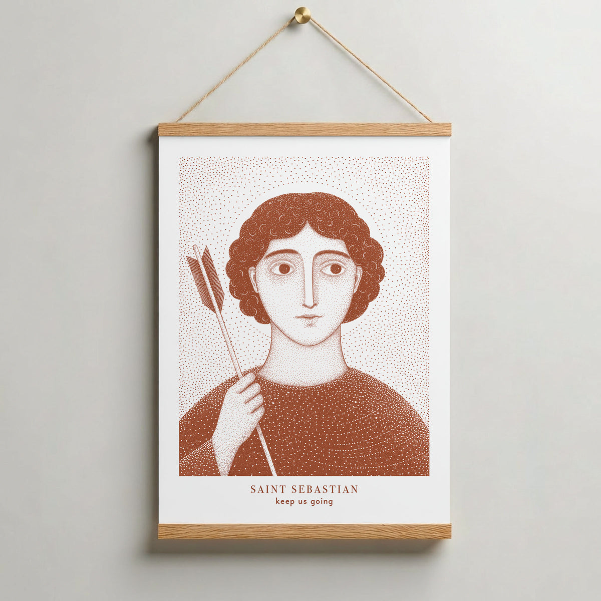 Terracotta St Sebastian Art Print gallery 8
